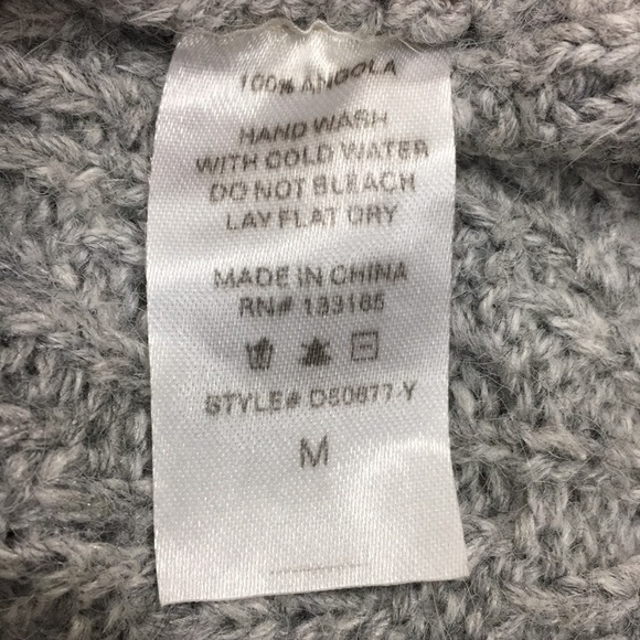 Everleigh 100% Angora Knit Gray Sweater Dress - Picture 9 of 9